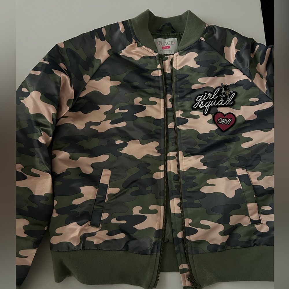 Place Camouflage Jacket with Pink Accents